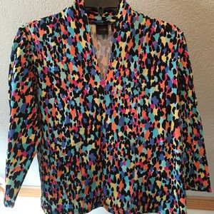 Rafaella multi colored top/ Vintage